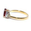 Engagement rings - Burmese Ruby and Diamond Ring