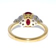 Engagement rings - Burmese Ruby and Diamond Ring