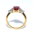 Engagement rings - Burmese Ruby and Diamond Ring
