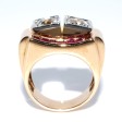 Antique jewelry - Diamond Tank Ring