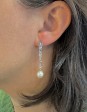 Antique jewelry - Diamond and Pearl Pendant Earrings