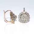 Antique jewelry - Dormeuses Daisy Diamond Earrings
