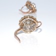 Antique jewelry - Dormeuses Daisy Diamond Earrings