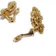 Antique jewelry - Gold Vintage Clip-on Earrings