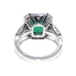 Engagement rings - Emerald and Diamond Ring 