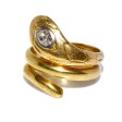 Antique jewelry - Gold and Diamond Snake Ring