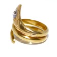 Antique jewelry - Gold and Diamond Snake Ring