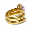 Antique jewelry - Gold and Diamond Snake Ring