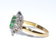 Engagement rings - Emerald Pompadour Ring