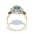 Engagement rings - Emerald Pompadour Ring