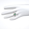 Engagement rings - Emerald Pompadour Ring