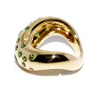 Recent jewelry - FRED - Gold and Tsavorite 'Mouvementée' Ring
