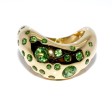 Recent jewelry - FRED - Gold and Tsavorite 'Mouvementée' Ring