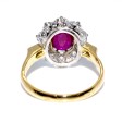 Engagement rings - Diamond and Ruby Pompadour Ring