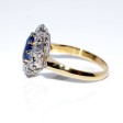 Engagement rings - Diamond and Sapphire Pompadour Ring