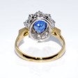 Engagement rings - Diamond and Sapphire Pompadour Ring