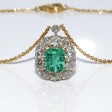 Antique jewelry - Daisy Diamond Pendant 