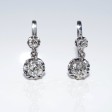 Antique jewelry - Dormeuses Diamond Earrings