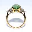 Recent jewelry - Green Tourmaline and Diamond Ring 