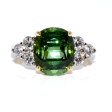 Recent jewelry - Green Tourmaline and Diamond Ring 