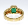 Engagement rings - Emerald and Diamond Vintage Ring