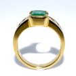 Engagement rings - Emerald and Diamond Vintage Ring