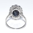 Antique jewelry - Art Deco Diamonds and Sapphire Cluster Ring