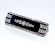 Antique jewelry - Art Deco Onyx and Diamond Brooch
