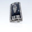 Antique jewelry - Art Deco Onyx and Diamond Brooch