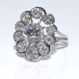 Antique jewelry - Diamond Art Deco Cluster Ring