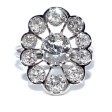 Antique jewelry - Diamond Art Deco Cluster Ring