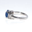 Engagement rings - Sapphire and Baguette Diamond Ring 