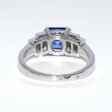 Engagement rings - Sapphire and Baguette Diamond Ring 
