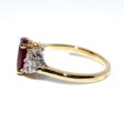 Engagement rings - Burmese Ruby and Diamond Ring