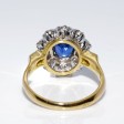 Engagement rings - Diamond and Sapphire Pompadour Ring