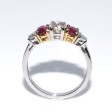 Engagement rings - Diamond and Ruby Band Ring