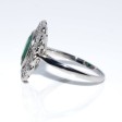 Antique jewelry - Art Deco Diamonds and Emerald Cluster Ring