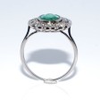 Antique jewelry - Art Deco Diamonds and Emerald Cluster Ring