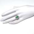 Antique jewelry - Art Deco Diamonds and Emerald Cluster Ring