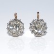 Antique jewelry - Dormeuses Daisy Diamond Earrings