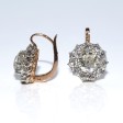 Antique jewelry - Dormeuses Daisy Diamond Earrings