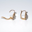 Antique jewelry - Dormeuses Daisy Diamond Earrings