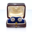 Antique jewelry - Dormeuses Daisy Diamond Earrings
