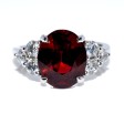 Recent jewelry - Garnet and Diamond Ring