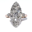 Antique jewelry - Antique Marquise Diamond Ring