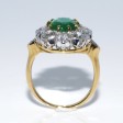 Engagement rings - Emerald Pompadour Ring
