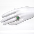 Engagement rings - Emerald Pompadour Ring