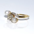 Antique jewelry - Pearl and Diamond Trilogy Ring