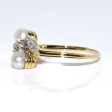 Antique jewelry - Pearl and Diamond Trilogy Ring