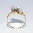 Antique jewelry - Pearl and Diamond Trilogy Ring